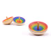 Mader UFO Rainbow Spinning Top Top Red - Bottom Purple