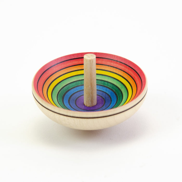 Mader UFO Rainbow Spinning Top Top Red - Bottom Purple