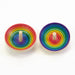 Mader UFO Rainbow Spinning Top Top Red - Bottom Purple