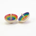 Mader UFO Rainbow Spinning Top Top Red - Bottom Purple