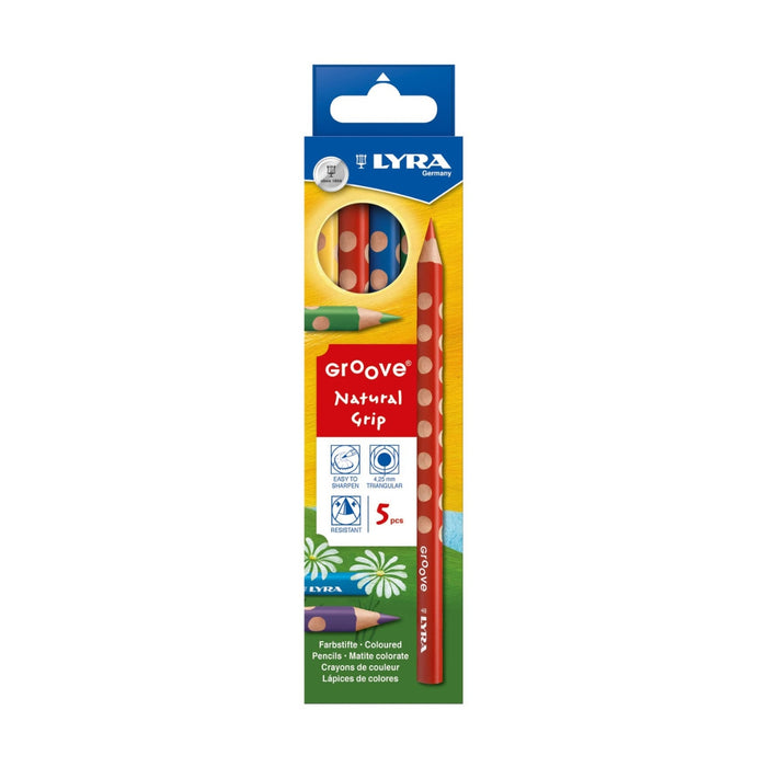 213811050 Lyra Groove Coloured Pencils- 5 Pencil pack 3811050