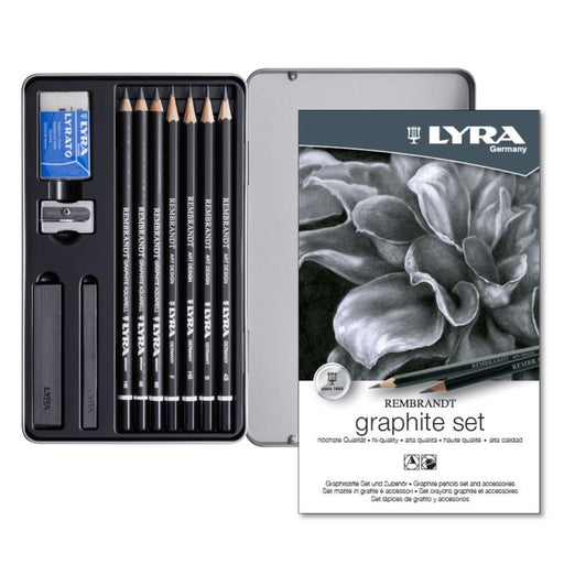 212051111 LYRA Rembrandt Graphite Set Tin of 11 pcs
