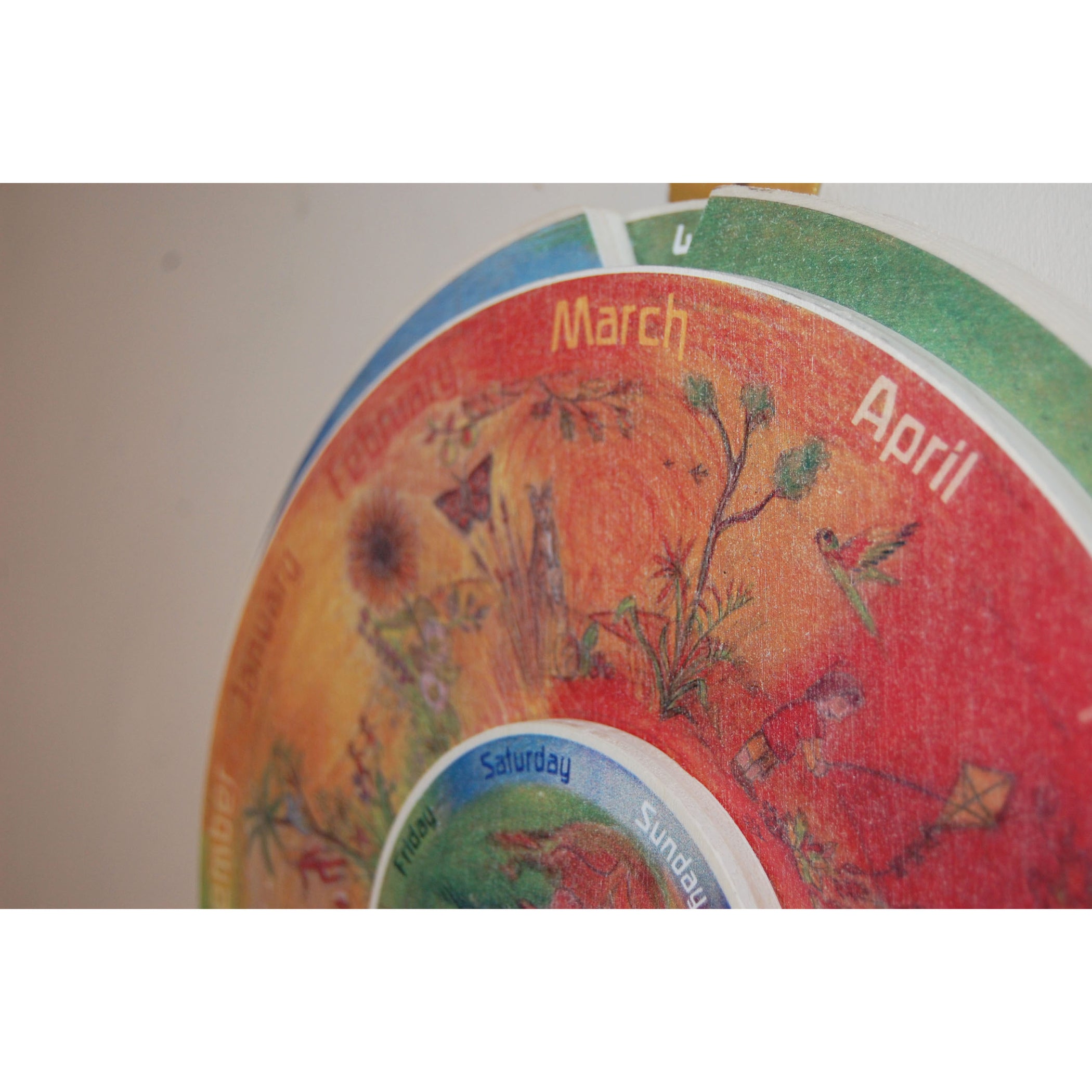 Wilded Family Southern Hemisphere Perpetual Calendar Australia — Wooden