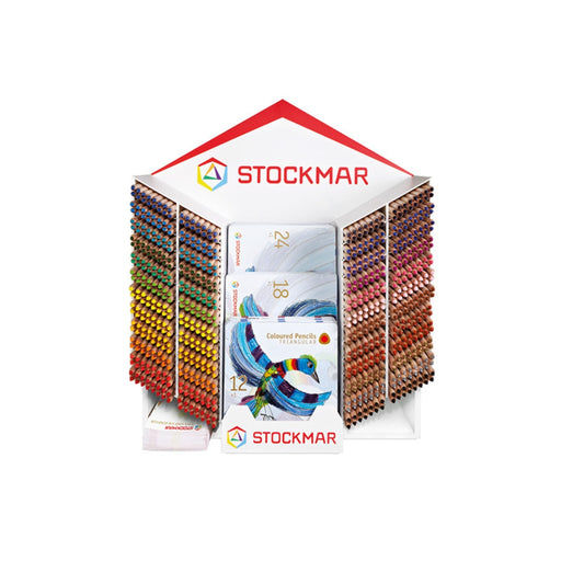 85093091 Stockmar Pencils Honeycomb Retail Display Triangular