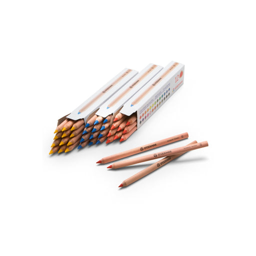 Stockmar Pencils triangular single colour - box 12