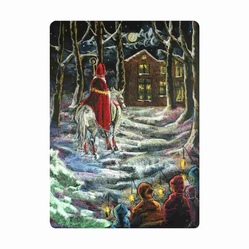 95502033 Chalkboard Art Cards Bright Christmas Moon