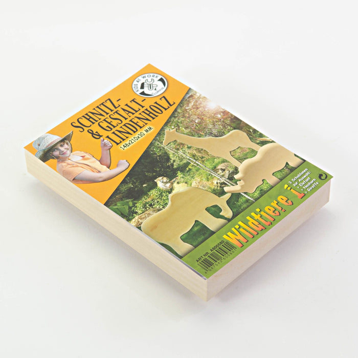 A600580 Kids at Work Carving Wood Wild Animals