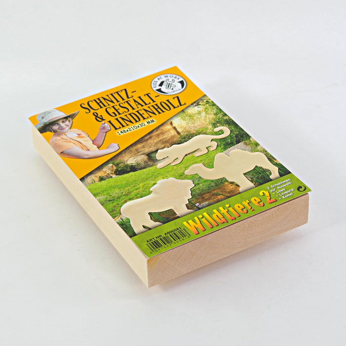 A600581 Kids at Work Carving Wood Wild Animals #2