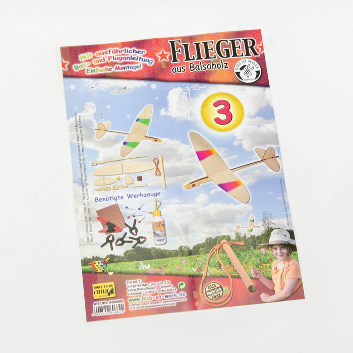 A600662 Kids at work Balsa Wood Plane Kit 3