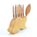 74001613 Drei Blatter Wooden Pencil Holder Bunny - 6 holes