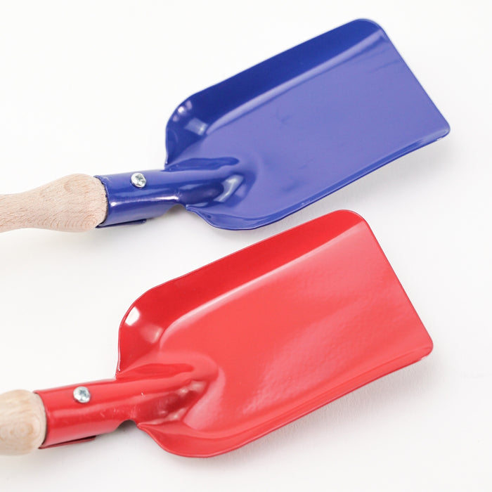 NI-535206 Gluckskafer Metal Hand Shovel - Square 25cm Blue