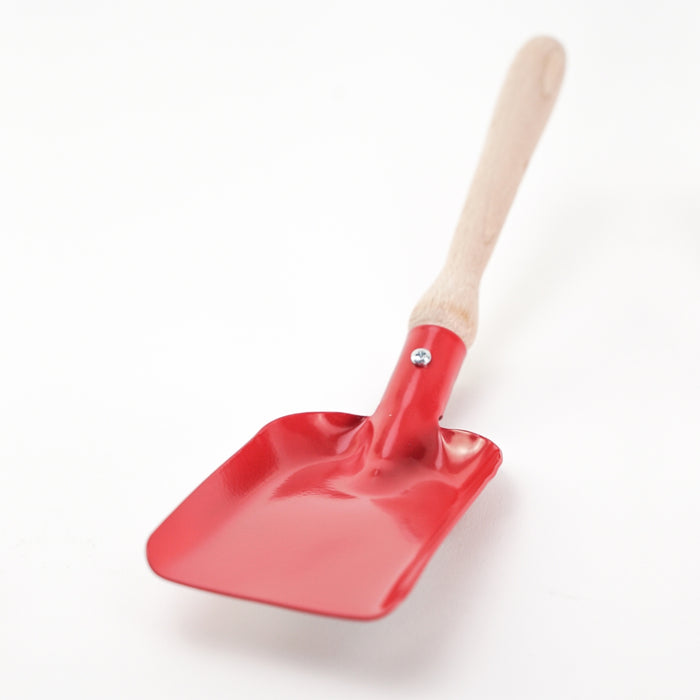 NI-535204 Gluckskafer Metal Hand Shovel - Square 25cm Red