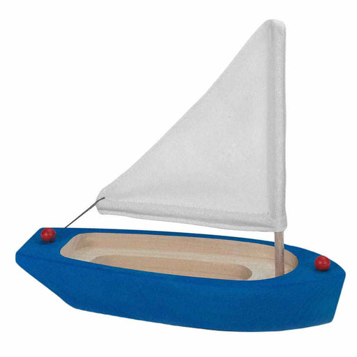 70426416 Gluckskafer Sailing boat wooden  blue 22cm