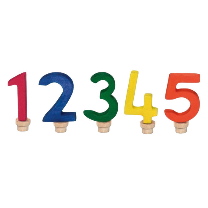 70422951 Gluckskafer Wooden Birthday Numbers Set 1 2 3 4 5 (5 pcs)