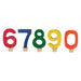 70422956 Gluckskafer Wooden Birthday Numbers Set 6 7 8 9 0 (5 pcs)