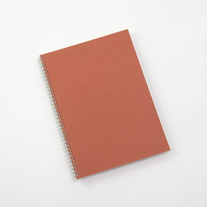 Visual Art Diary Wire Bound Portrait 110gsm 40 pgs A4 and A3 available, in Australian Outback  Colours A3 Red Ocher  15180230