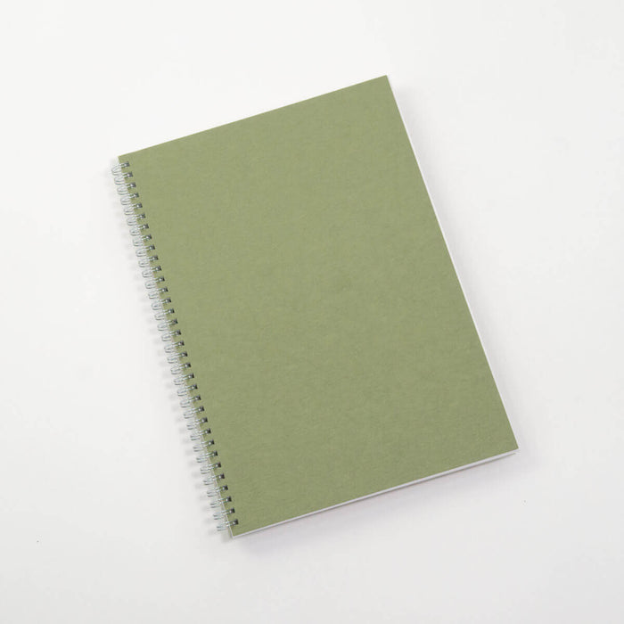 Visual Art Diary Wire Bound Portrait 110gsm 40 pgs A4 and A3 available, in Australian Outback  Colours A3 Eucalypt Green 15180231