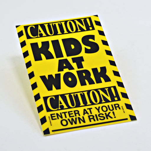 A750412 Kids at work Construction Sign