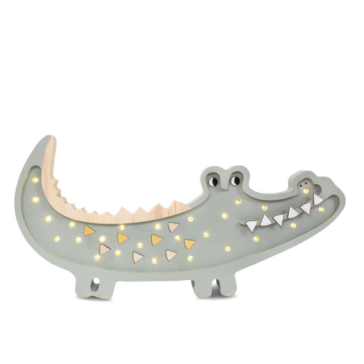 LL052-376 Little Lights Crocodile Lamp - Pastel Khaki