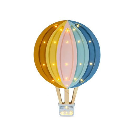 LL027-440 Little Lights Hot Air Balloon Lamp - Retro Rainbow