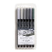 216521063 Lyra Aqua Brush Duo Pack of 6 - Grey Tones 6521063