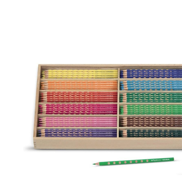 LYRA Groove Coloured Pencils - Box 12 Single Colours 