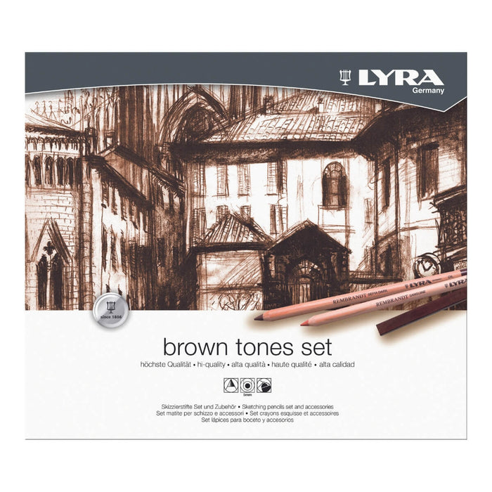 L2051250 LYRA Rembrandt Brown Tones 25 pcs in Metal Box 