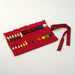 20595580 Crayon Roll 100% Cotton for 12 Stick and 12 Block Crayons - Red Australian Made