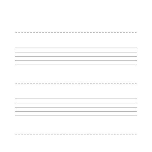 15115008 Music Notation Book 30x21cm landscape staple bound pk of 10