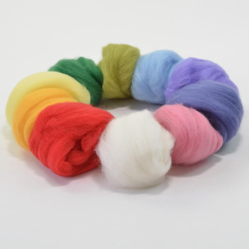 35325100 Merino Wool Fleece 100gm Mixed Colour Pack