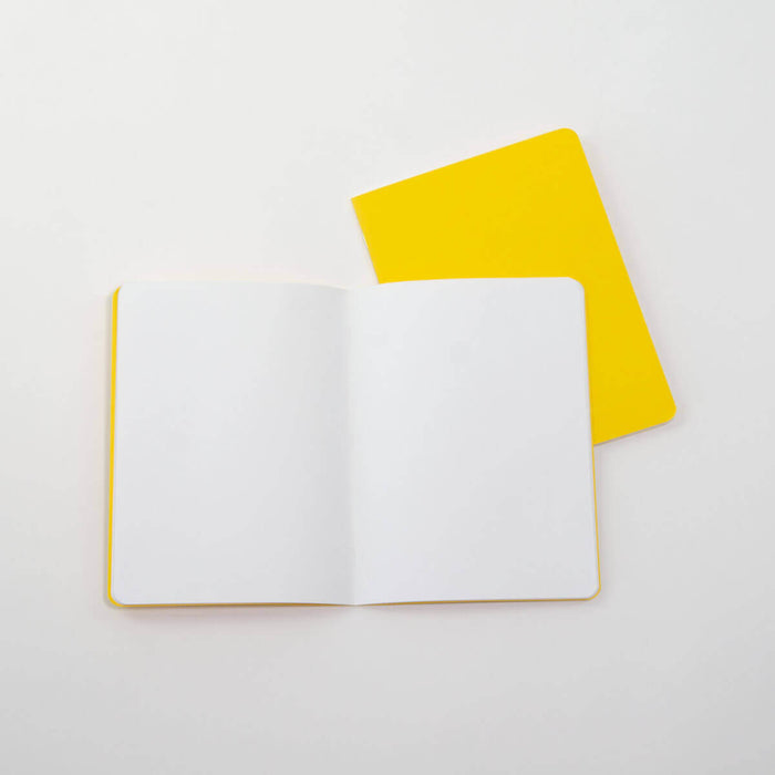 15120242 Small Journal Book Portrait 32 Page 16x21cm 10 pk Yellow