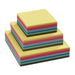 10520120 Square Folding Paper Light 60gm 500 ass sheets 10 colours 20cm