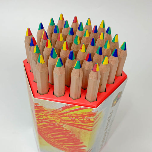 85096493 Stockmar Coloured Pencils Hexagonal 4 Colour Rainbow