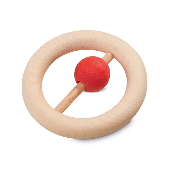 70461206.1 Walter Wooden Ball Ring Rattle - plant-based dyes
